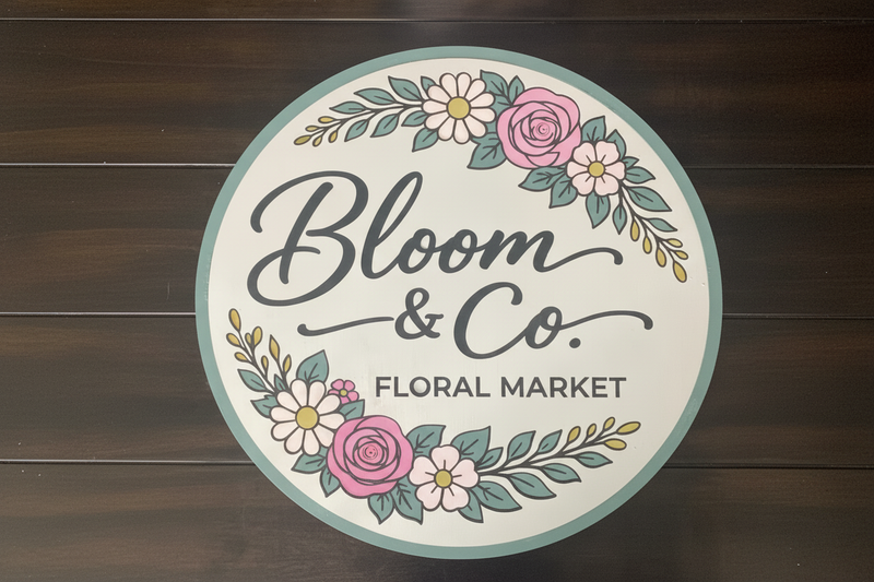 Bloom & Co. Sign - Clean